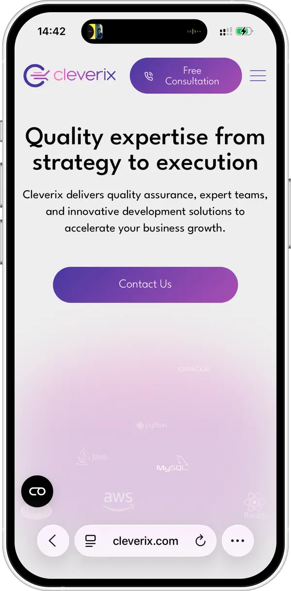 Cleverix mobile screenshot