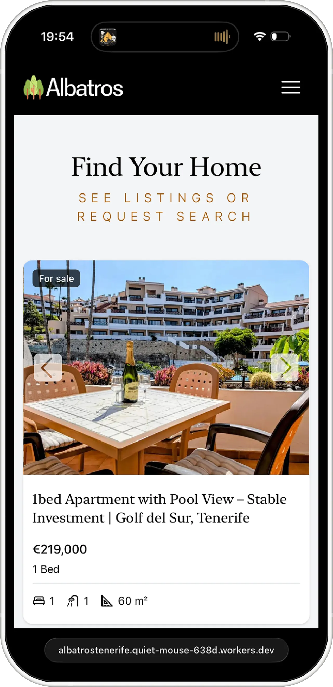 Albatros Real Estate mobile screenshot