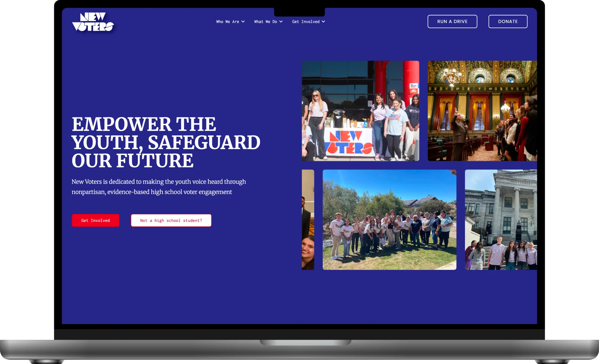 New Voters desktop screenshot